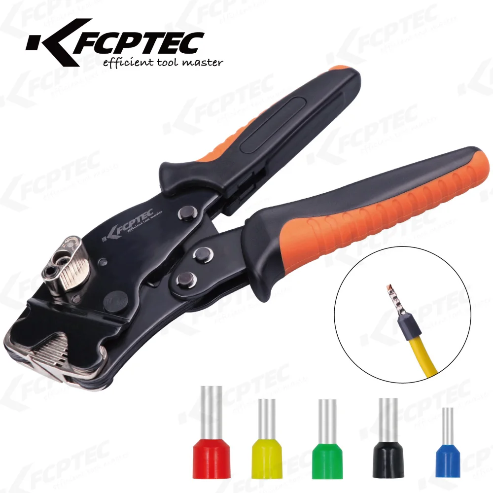 Tubular Terminal Crimping Tools Adjust Knob Control Crimping Size Pre-insulated Terminals Electrical Clamps Tube shoulder plane Hand Tools