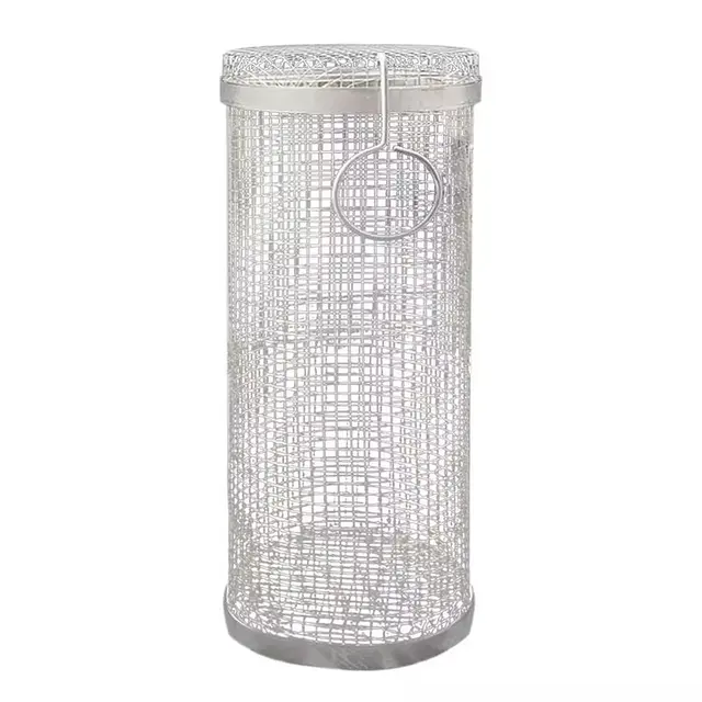 Rozsdamentes Acél Barbecue Moicaking Grill Rács Kültéri Kemping Grillező Kosár Tábortűz Piknik Edények Konyha Szerszám - Image 6