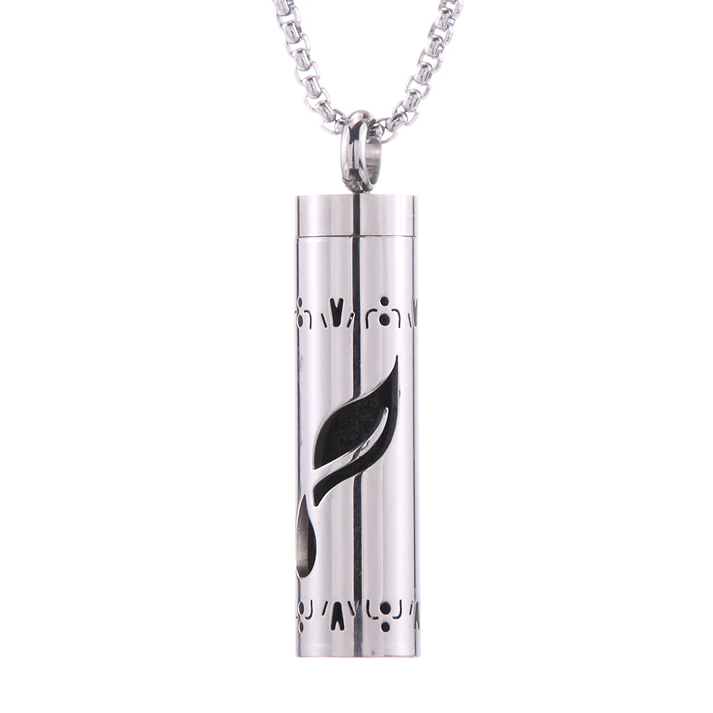 Aromatherapy Diffuser Necklace - Stainless Steel Open Locket with Essential Oil Scent
