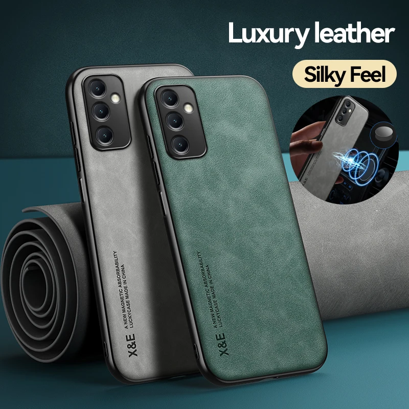 Custodia Magnetica In Pelle Di Pecora Per Samsung Galaxy A24 4G A34 5G A54 5G A14 4G Note 20 Note 20 Ultra Note 10 Note 9 Cover