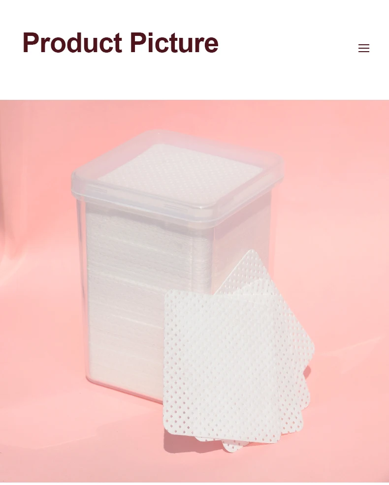 H&L 200 Stück Wimpernverlängerungsklebertücher, Wimpernkleber-Reinigungspads, Wattepads zum Reinigen von Pinzetten und Kleberflaschendüse – Detail 9