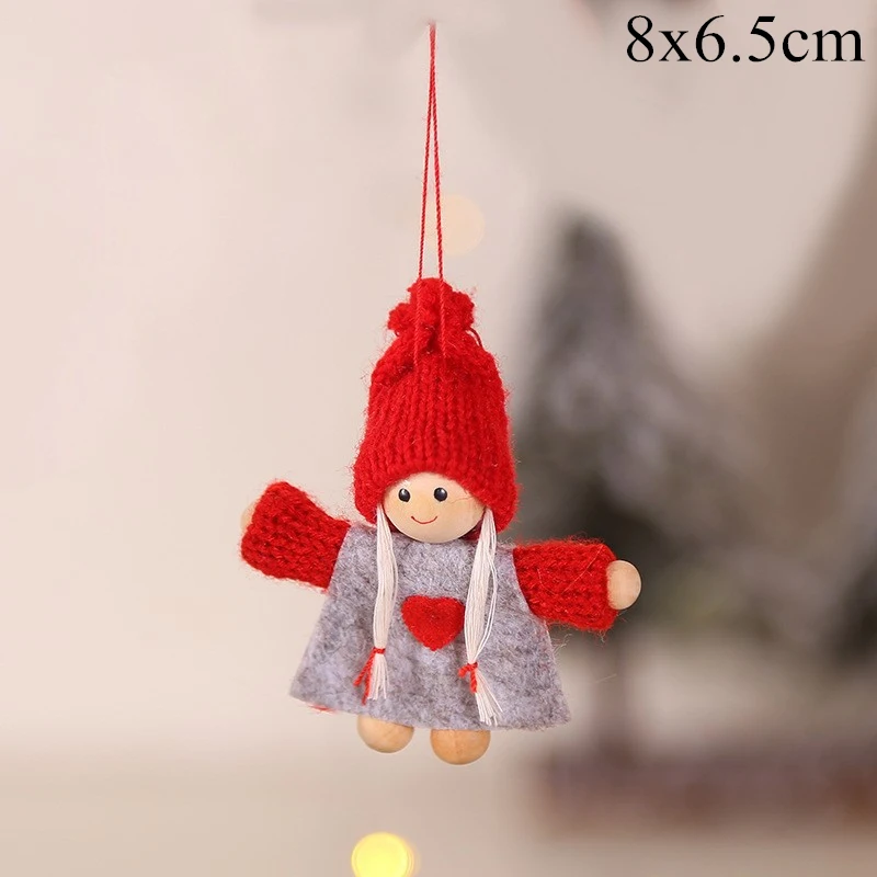thumbnail image 1 of Muñecas de ángel de Navidad 2023, adornos de árbol de Navidad para niña de peluche, adornos navideños para el hogar, regalos de Año Nuevo para niños, 1 of 5