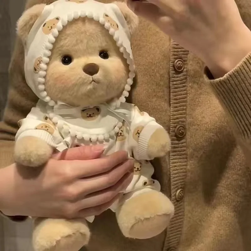 thumbnail image 1 of 30cm High Quality Handmade Bear Plush Toy Cosplay Change Dress Cloth Girl Hug Cuddly Plushie Doll for Girlfriend Christmas Gift, 1 of 4