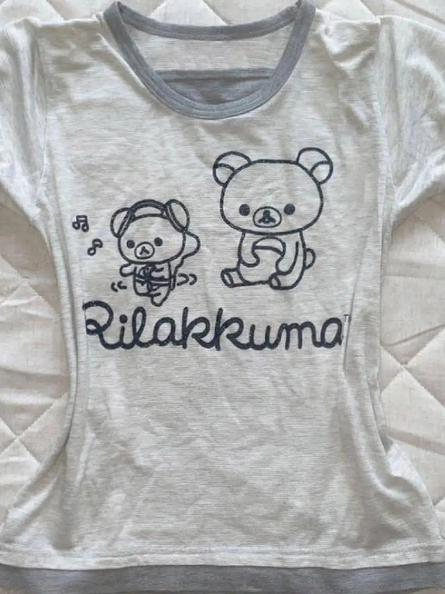 Cute ey Bear ort Sve Top with Waist Cinching Fake Two-Piece Summer T-irt for Lazy Girls Home Clothes Fem