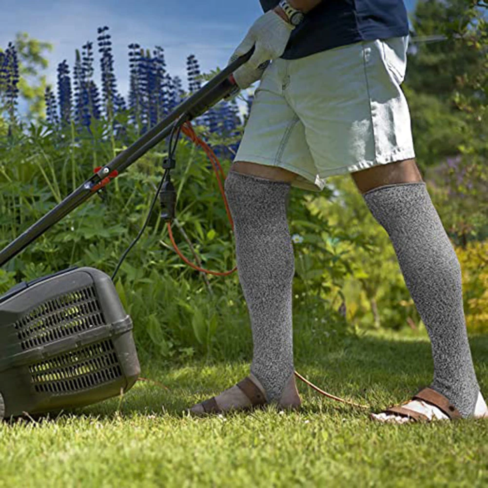 Level 5 HPPE Cut-Resistant Gaiters 2pcs Provide Protection Legs For Welding Lawn Mowing Guard Safety Gardening Activities