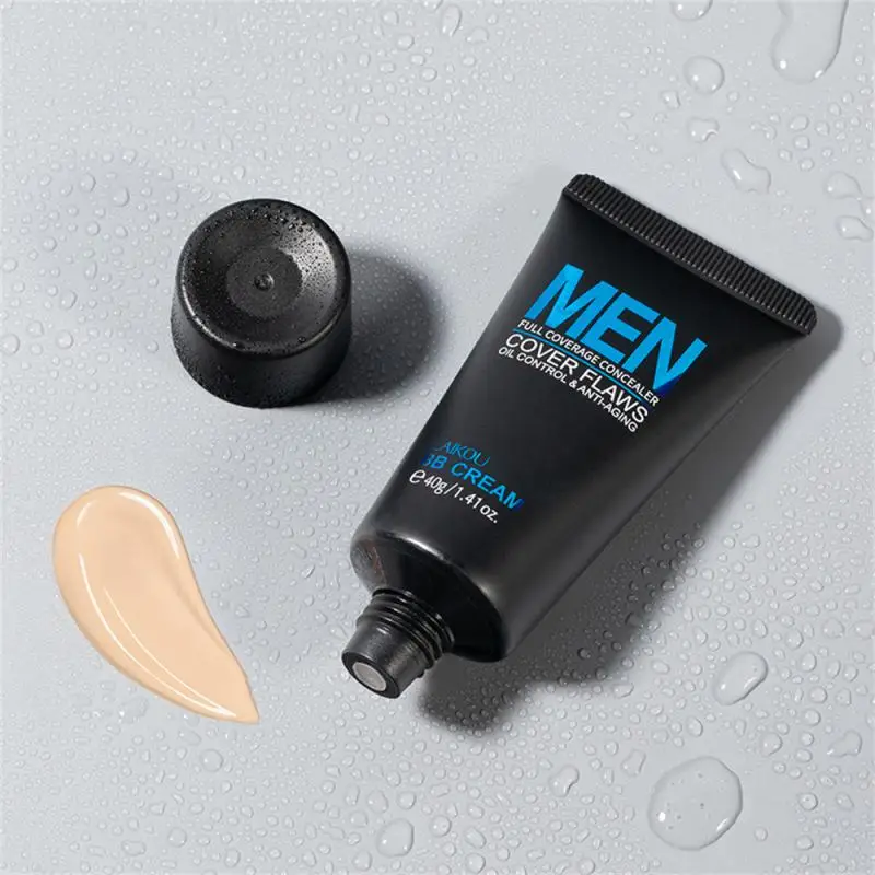 40g Men's BB Cream Natural Waterproof Full Coverage Concealer Whitening Oil Control Face Foundation Cosmetics bb cream