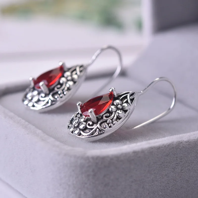 [haesool] 925Silver☆Natural Stone Ruby Earrings il_fullxfull.4700425939_8l0h.jpg