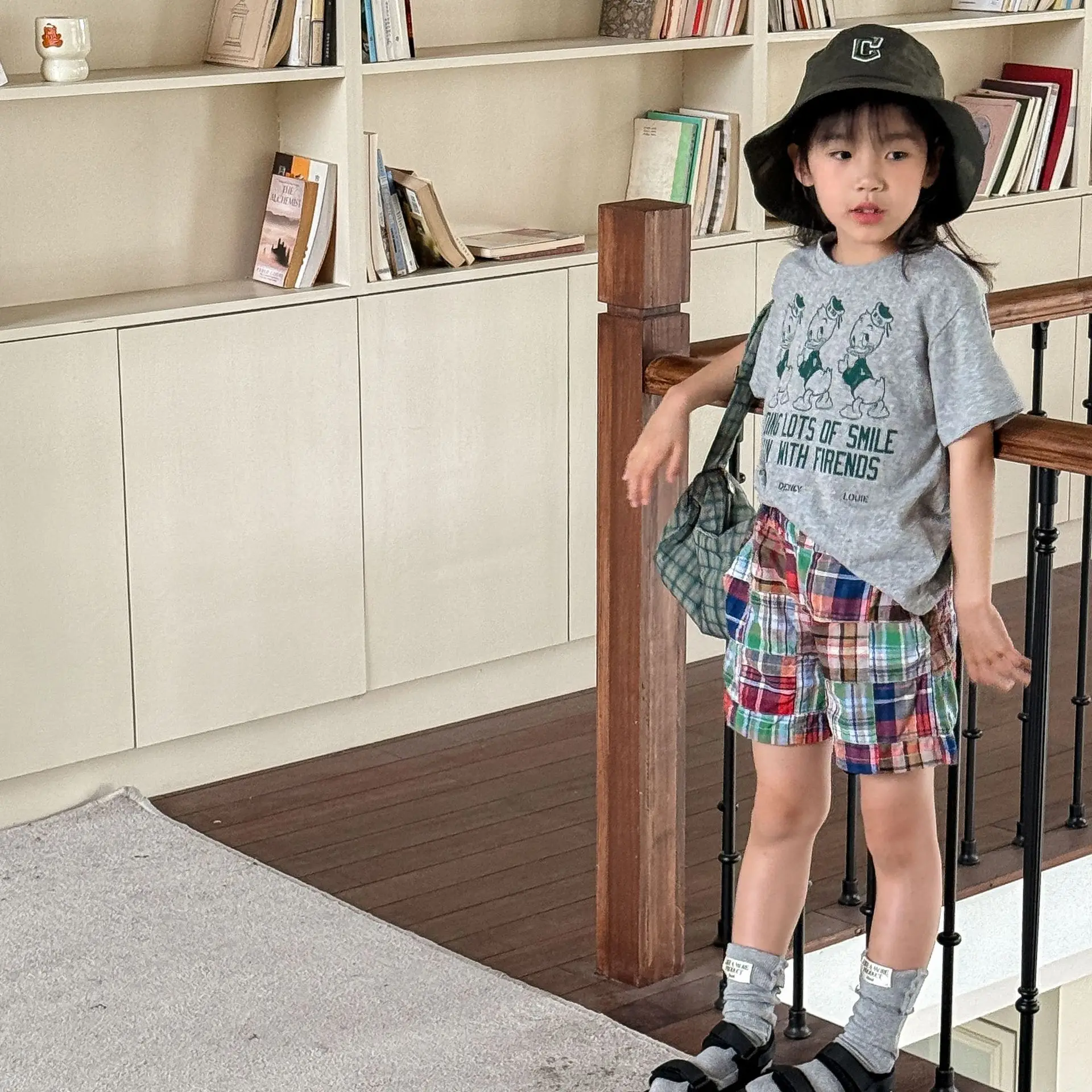 6121 Children's Clothes Summer New Fashionable Stitching Shorts 1-7Year Girls and Boys Pants