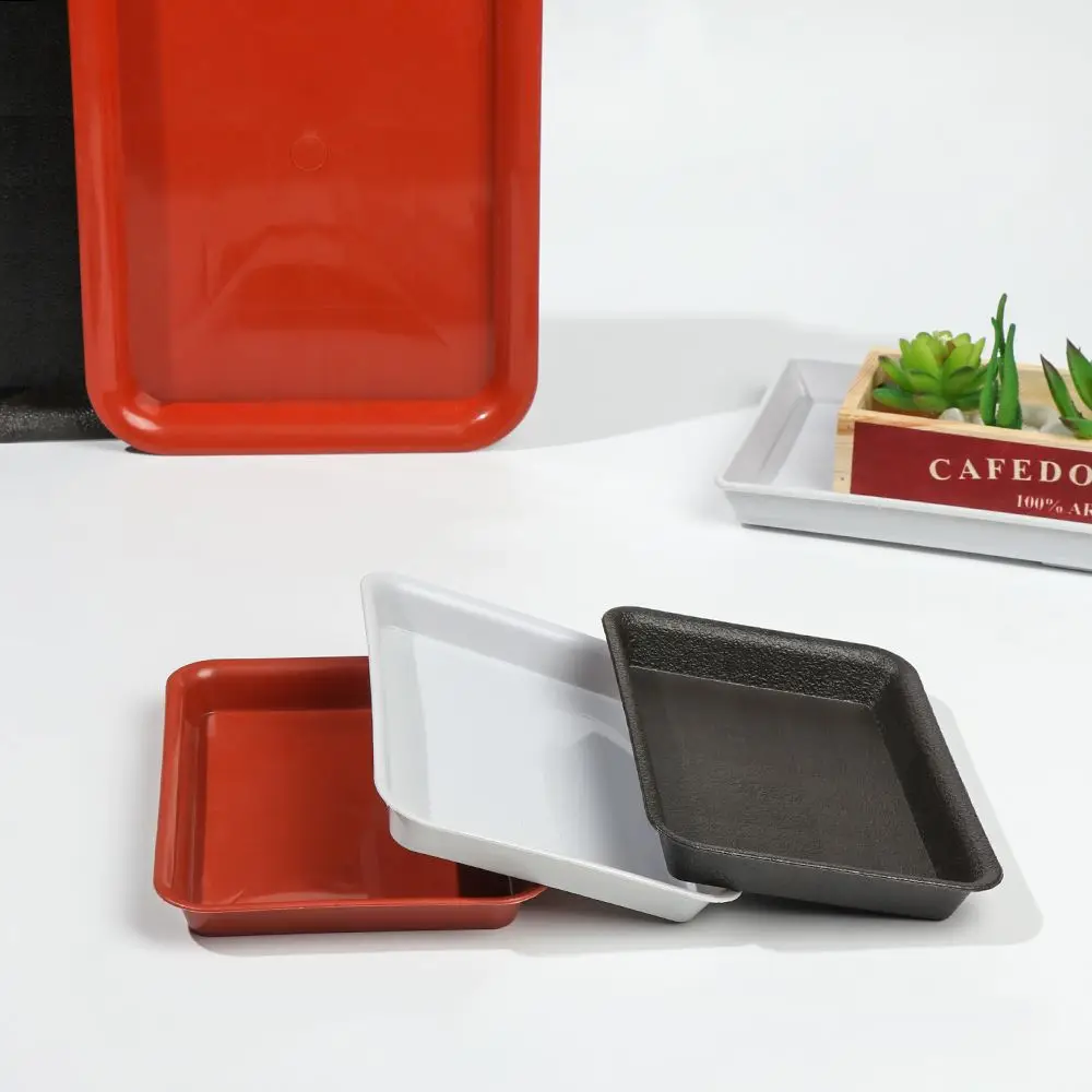1Pcs Plastic Rectangle Durable Flower Pot Drip Trays Plastic Tray Saucers Plant Saucer Indoor Outdoor