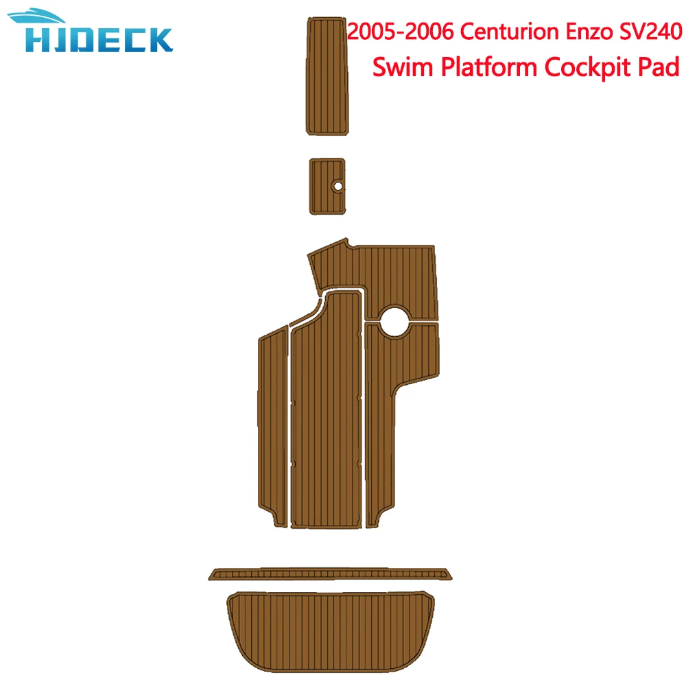 

2005-2006, платформа для плавания Centurion Enzo SV240, напольный коврик из EVA пены, тикового цвета, напольный коврик, сделай сам, под заказ
