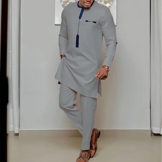 Olamide Long Sleeve Dashiki Outfit - Image 3