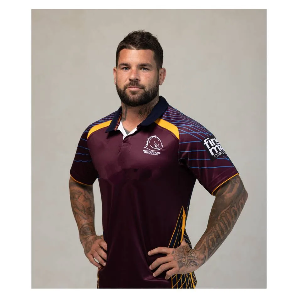 Broncos CAPTAINS RUN RUGBY JERSEY size S--5XL ( Print name and number ) rugby jersey
