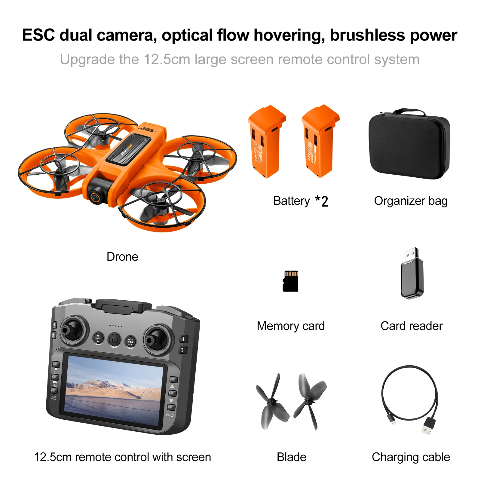 ตัวเลือกสินค้า โดรน 4K HD WiFi กล้อง Optical Flow บินง่ายแม่นยำ