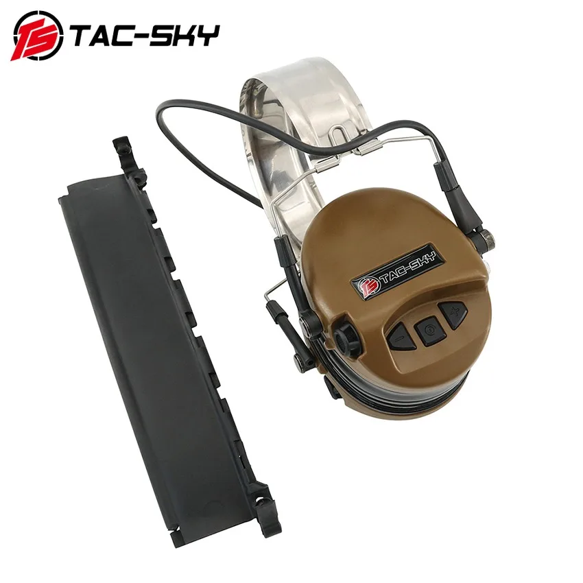 TAC-SKY Military Airsoft TEA Sordin Tactical Headset 2024 New Detachable Headphones Hearing Protection Electronic Earmuffs