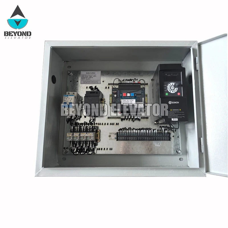 3 floors Lift Controller System with Rose Golden Call Panel and connection wire limit switch