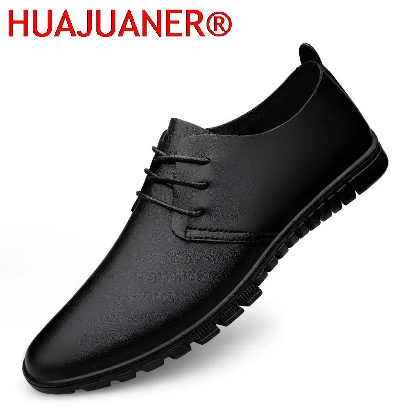 

Brand Plus Size 37-45 Men Casual Shoes Oxfords Cow Men's Flats Spring Autumn Fashion Genuine Leather Casual Mens Shoes Business