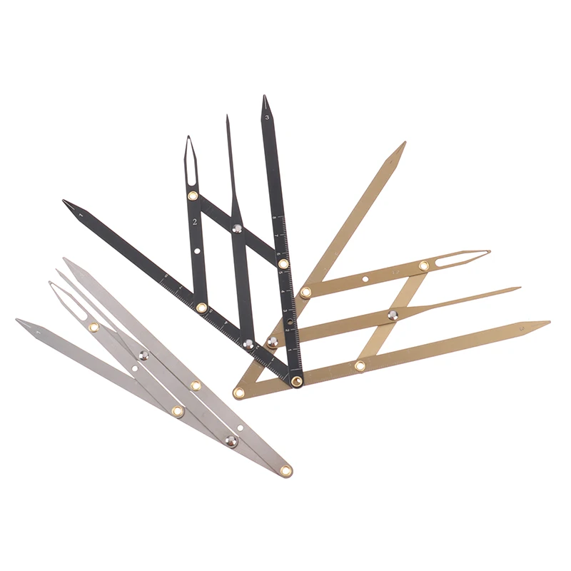 Stainless Steel Golden Ratio Eyebrow Ruler Micro Lift Permanent Makeup Eyebrow Shape Measurement Tool 1 Pcs
