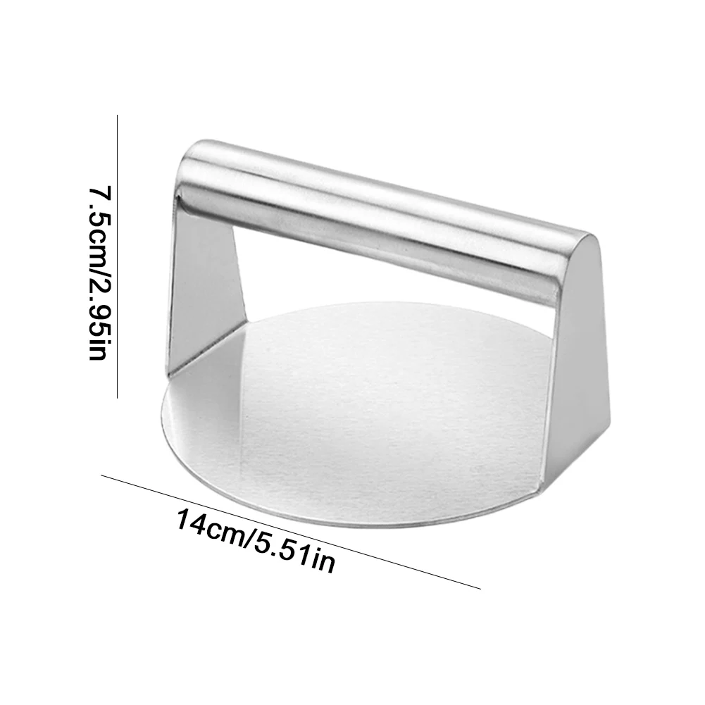 Stainless Steel Smash Burger Press Non-Stick Meat Press Hamburger Smasher Tool for Smashburger Bacon Ground Beef Meat Sausage