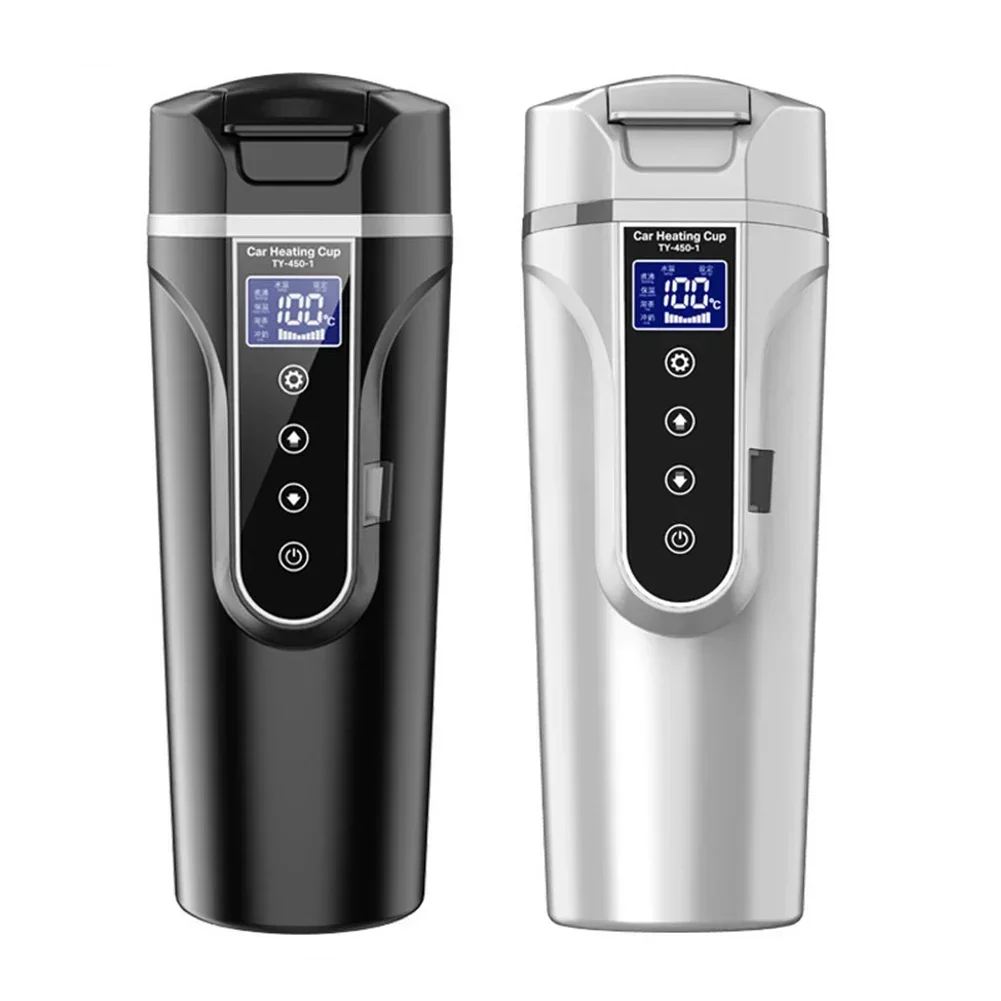 Stainless Steel Electric Water Warmer Bottle for Car Use