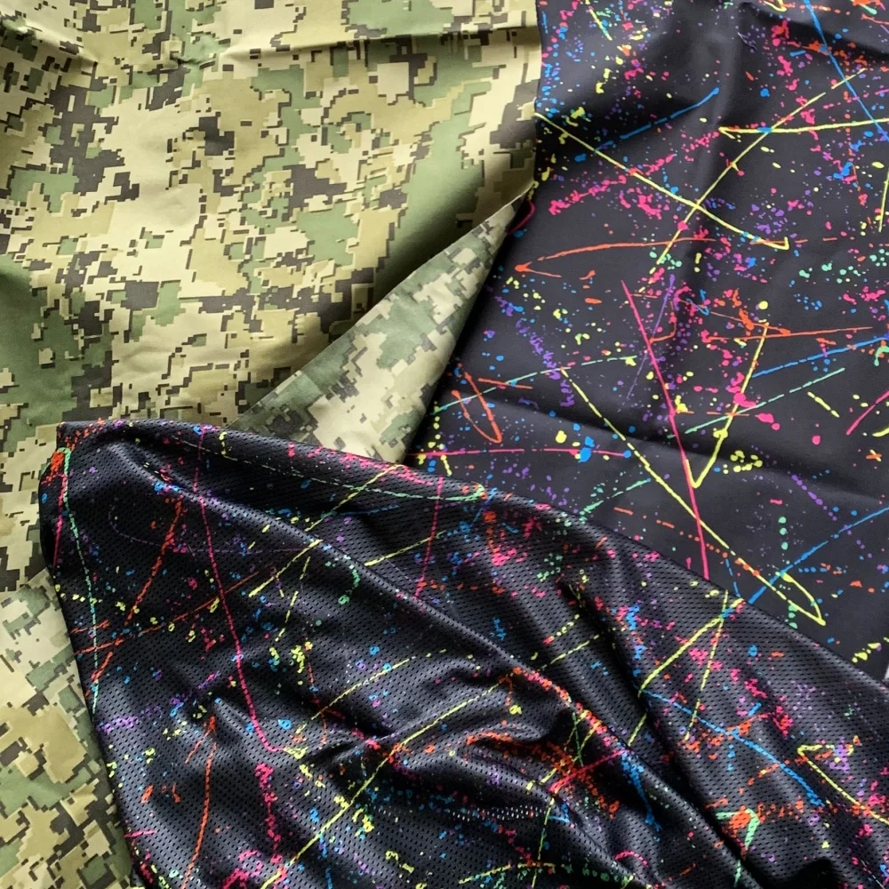 NYCO50/50 Nylon Cotton US4CES Mexican Camouflage Fabric Rip