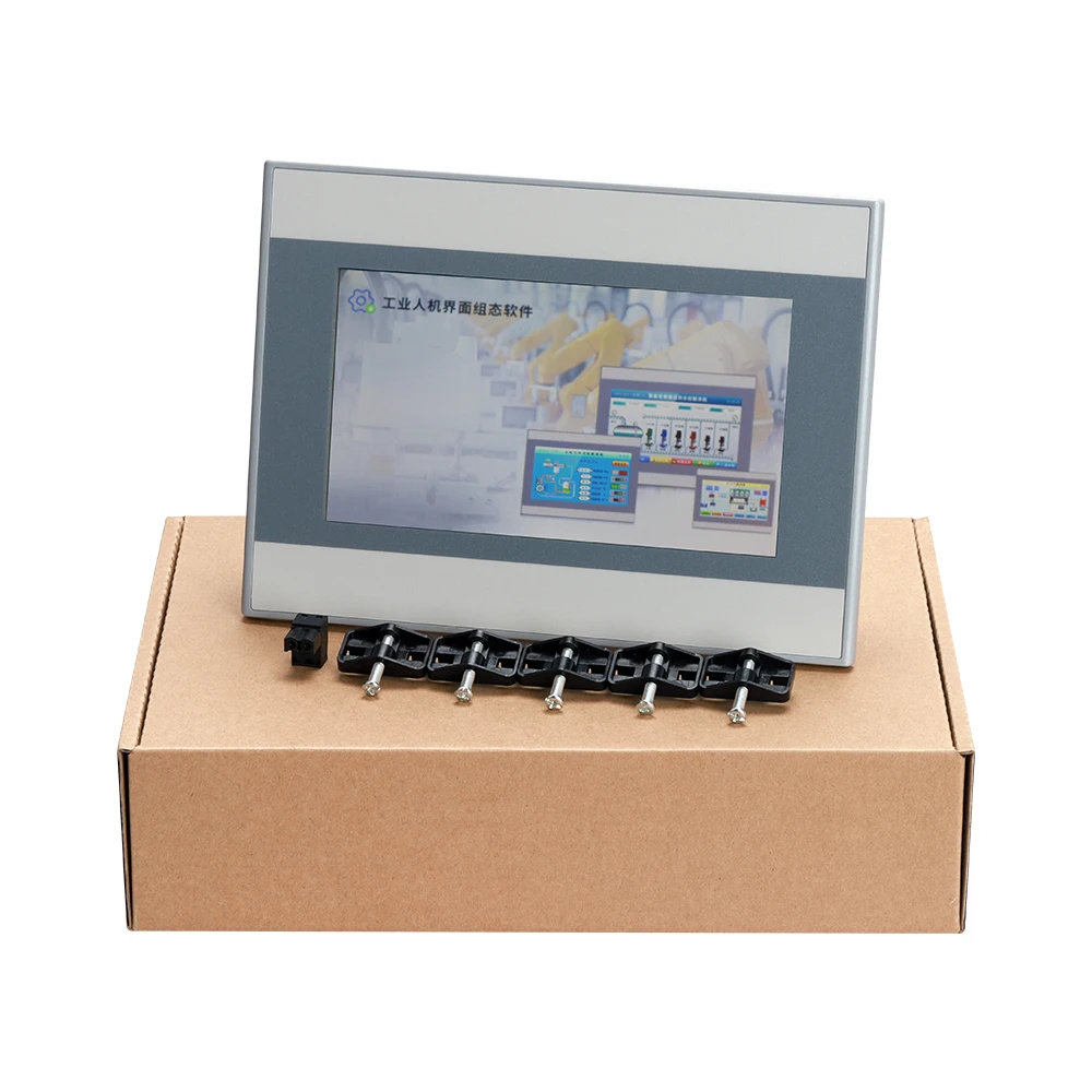 Polegada Amsamotion Hmi 4.3 10 Touch Panel Screen Display Ethernet Port Monitor Compatível com Mr0701ne Cnc Controlador Mt070ie 7