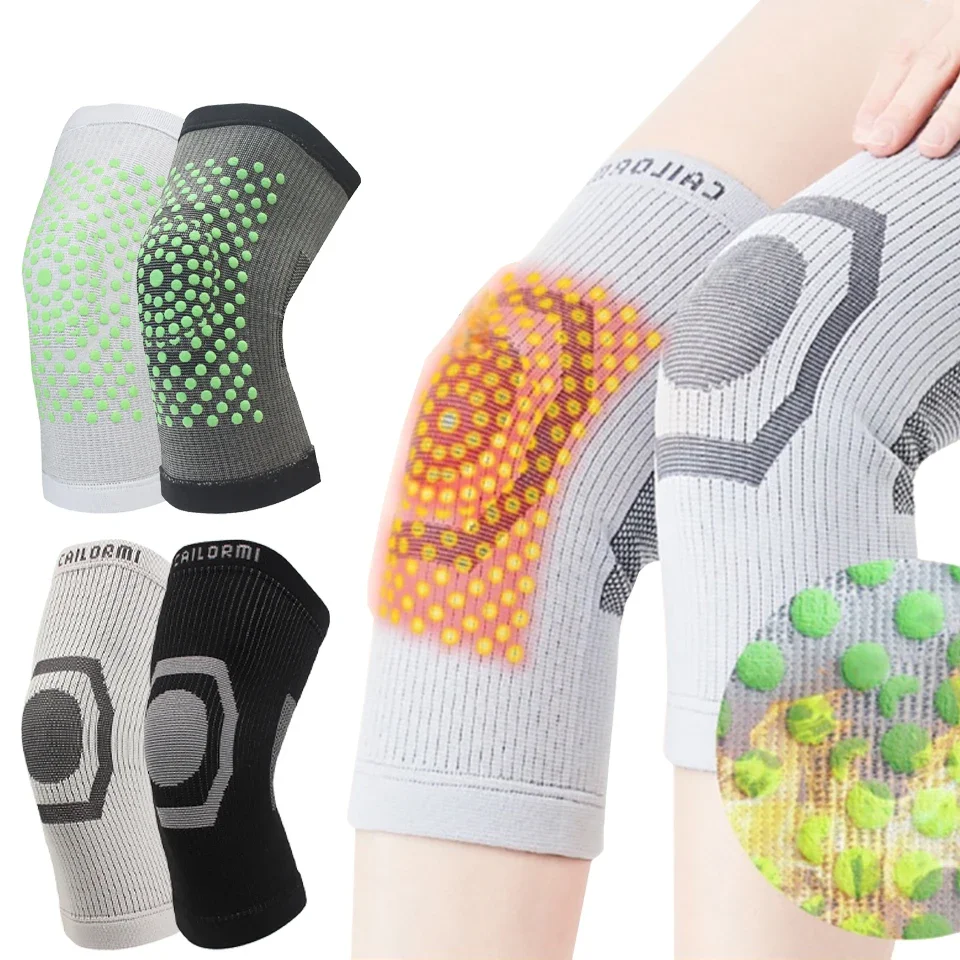 

1Pcs Wormwood Graphene Self Heating Knee Braces Sleeve Warmer Knee Pad Unisex Older Arthritis Joint Pain Relief Recovery