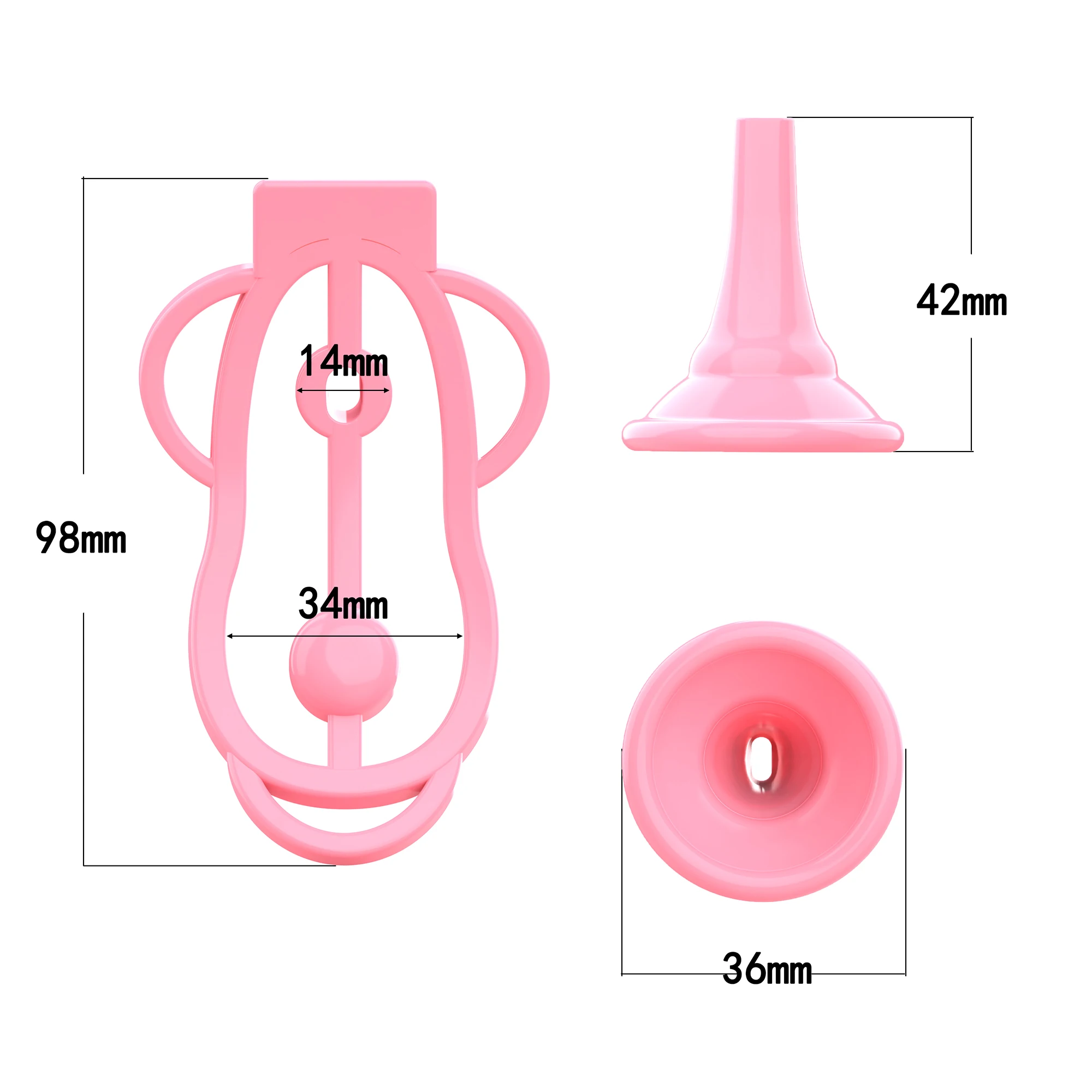 Sissy Fufu Clip Penis Training Device Panty Chastity Lock Male To Female Pussy Training Clip With Funnel Designed penis chastity cage,chastity lock sex toy,chastity cage accessory