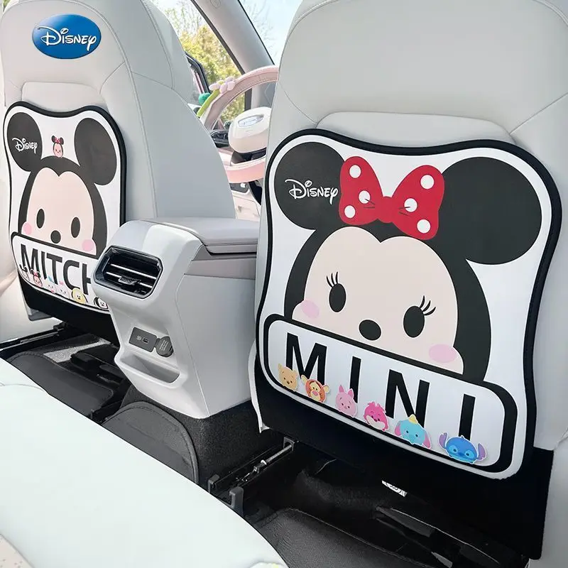 

Disney cute car anti-kick pad rear car cartoon seat back-to-back seat protective supplies anti-kick sticker anti-wear pad