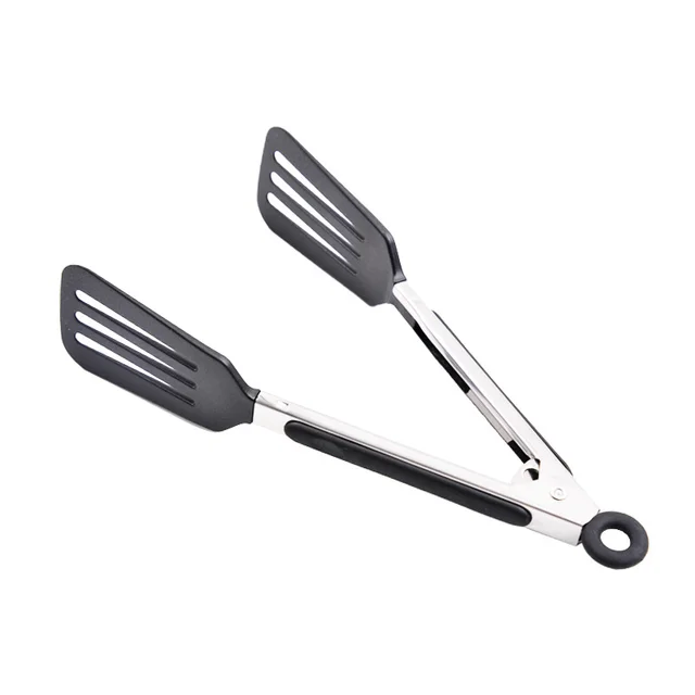Szilikon Bbq Grilling Fogó Rozsdamentes Acél Élelmiszer-Klip Nem Csúszás Főző Klip Saláta Kenyér Adag Szerszámok Konyhai Kiegészítők - Image 3