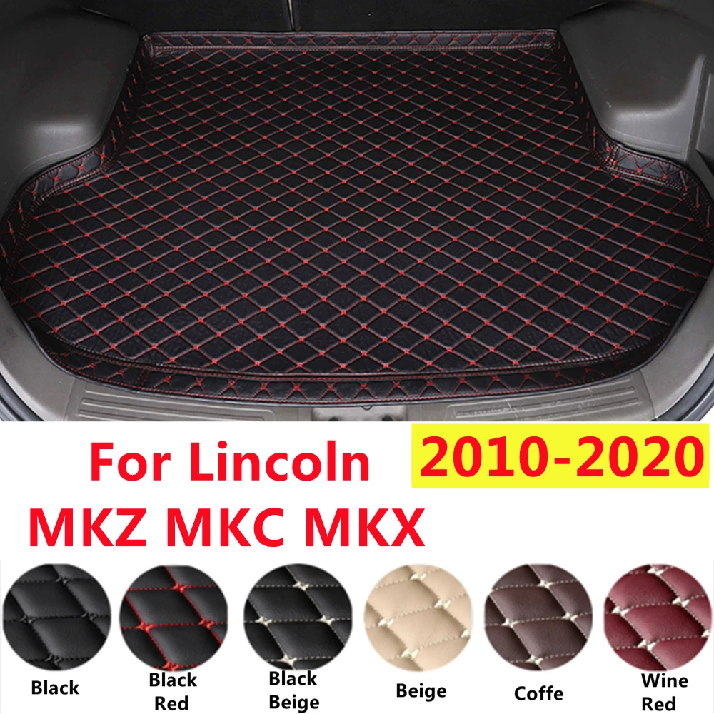 

SJ Высокий Боковой автомобильный коврик для багажника, подходит для Lincoln MKZ MKC MKX 10-2020 XPE Кожаный Автомобильный задний вкладыш, задний грузовой коврик, аксессуары, водонепроницаемый