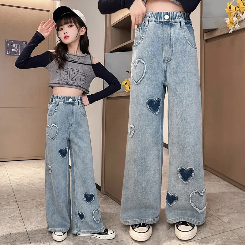 https://ae01.alicdn.com/kf/Sf73bc61dad644813825effd58a95ba4fD/New-Girls-Jeans-Pants-Size-12-Girls-Wide-Leg-Jean-Pants-Heart-shaped-patch-Kids-denim.jpg