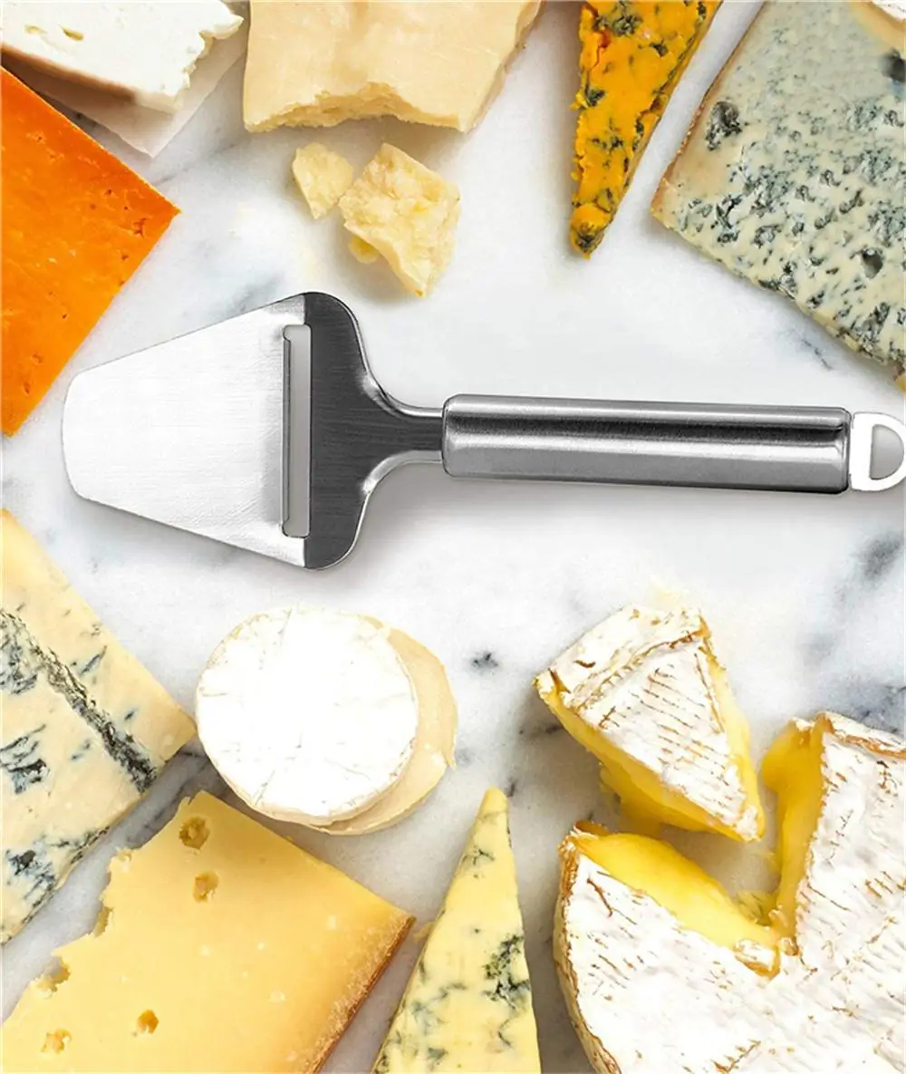 Description Picture 2 of itemSilver Stainless Steel Cheese Peeler Cheese Slicer Cutter Butter Slice Cutting Knife Kitchen Cooking Cheese Tools
