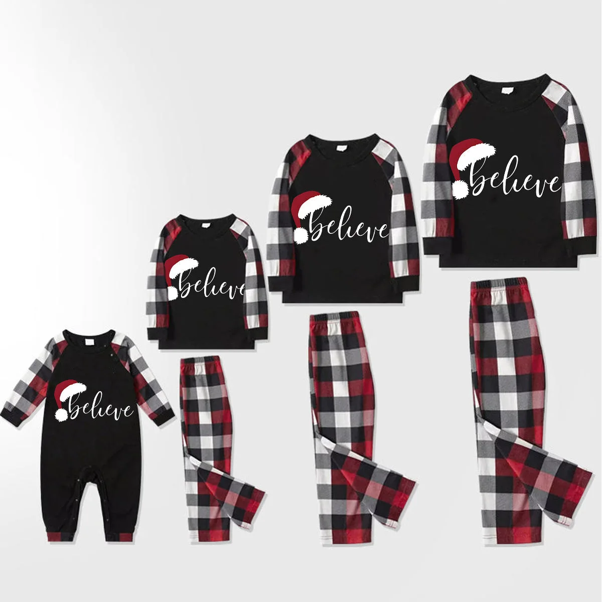 Conjunto de pijamas navideños de invierno para toda la familia, ropa para papá, mamá y niños, atuendo de apariencia familiar, mamelucos para bebés, niños y niñas, pijamas