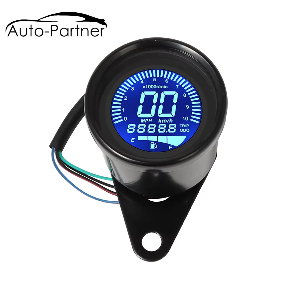 Digital 12V Universal Digital Motorcycle Speedometer Odometer ...