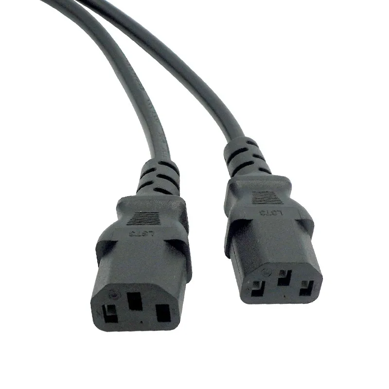 Alimentação y tipo Divisor Adaptador Cabo Único Iec 320 C14 Macho para Duplo C13 Fêmea Curto Cabo para Computador Host Exibição 30cm de - Imagem 5