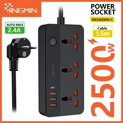 Universal Power Strip with USB Ports and 1.5M Extension Cord - Power Strip PD20W