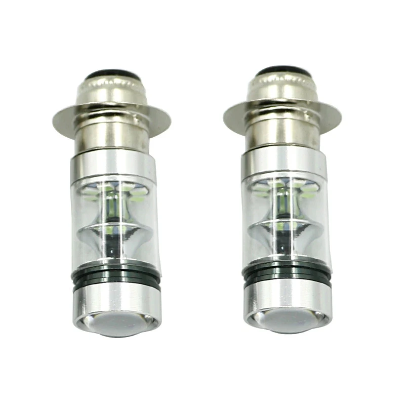 LED Headlights Bulbs 2Pcs 100W Upgrade Lamp atv headlight atv accessories For Yamaha GRIZZLY 660 400 YFZ450 RAPTOR 350 700 RHINO H6 ATV UTV