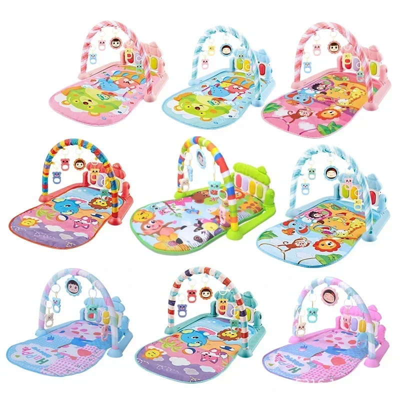 Baby Pedal Piano for Children Music Piano Fitness Frame Toy Climbing Mat Newborn Musical Instrument Appease Play Mats Gift