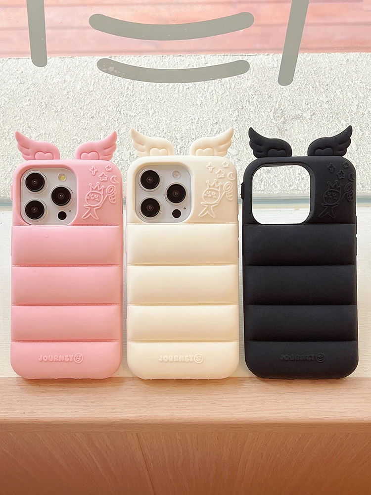 Mode Liebe Herz Flügel Weiche Silikon Telefon Zurück Abdeckung Für iPhone 16 Pro Max 17 15 13 14 Fall – Detail 13