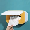 Seat Type/Wall Mounted Dual-purpose Tissue Box Wet Wipes Dispenser With Dust Lid Napkin Paper Case Box Home Car Napkin Holder 3