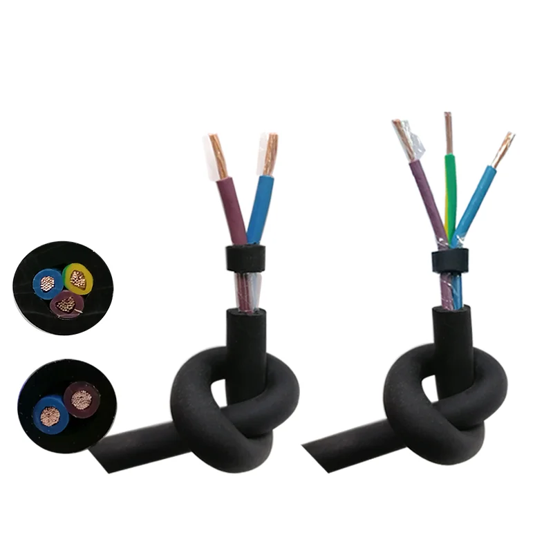 야외 방수 유연한 수중 펌프 케이블, JHS 세미 고무 케이블, 5 m, 20awg, 18awg, 17awg, 15awg, 13awg, 9awg, 2, 3, 4, 5 코어