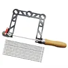 Coping Saw Aluminum Alloy Frame and 12 Replacement Blades Set (Woodworking, Wood Board, Plastic, and Metal Cutting Blade) 1