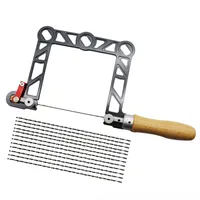 Coping Saw Aluminum Alloy Frame and 12 Replacement Blades Set (Woodworking, Wood Board, Plastic, and Metal Cutting Blade) 1