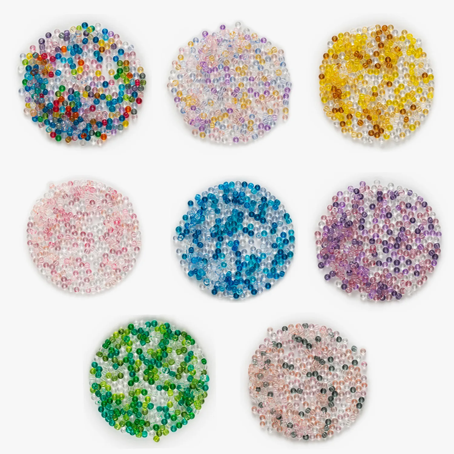 

10g Transparent Charms Class Seed Beads Spacers Beads Sewing DIY Headwear Clothing shoe Hat Home Decoration Jewelry Making 3mm