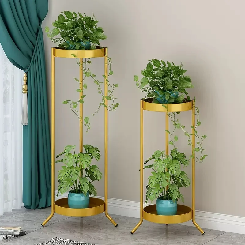 

Modern Metal Plants Stand Holder Bedroom Garden Balcony Plant Shelves Backdrop Living Room Soporte Maceta Outdoor Furniture