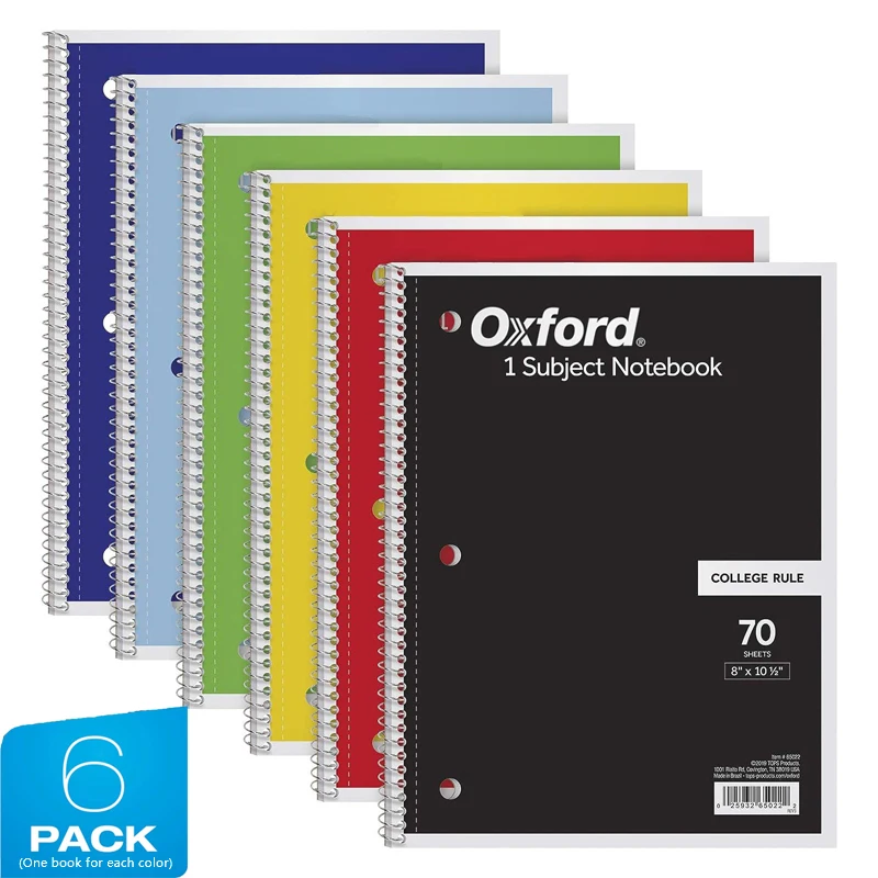 Spiral-Notebook-College-Ruled-Notebooks-6-Pack-70-Sheets-Single-Subject ...