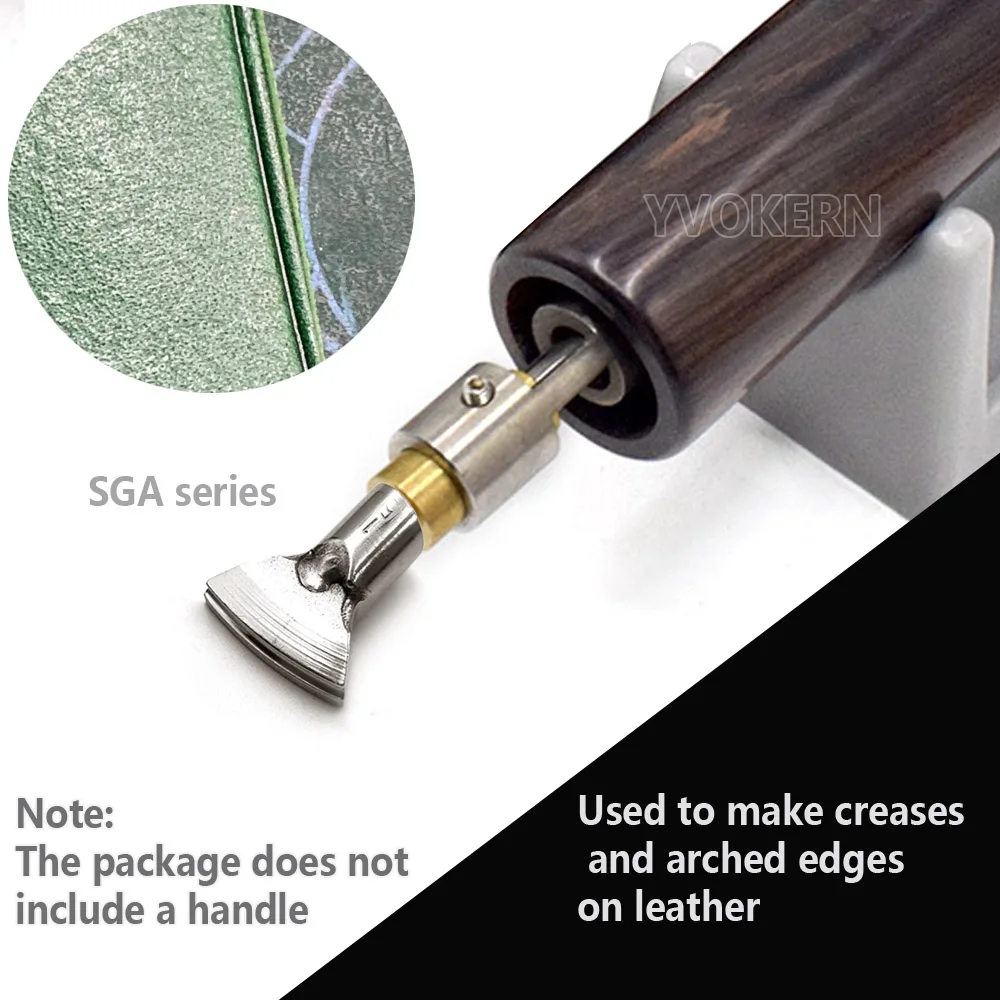 Leather Craft Creasing Tool Edge Creaser Tip Sector-Shaped Head M5 Thread Making Arched Edge And Creasing Decoration Line leather craft tool kit leather craft tool leather craft tools leather tools