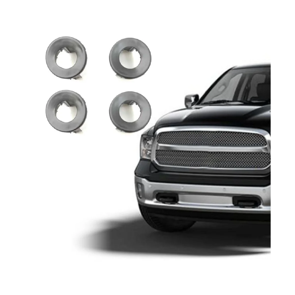 Car Front Bumper Park Assist Sensor Bezel for-Dodge Ram 1500 2500 3500 5VS88ZZZAA Car Accessories