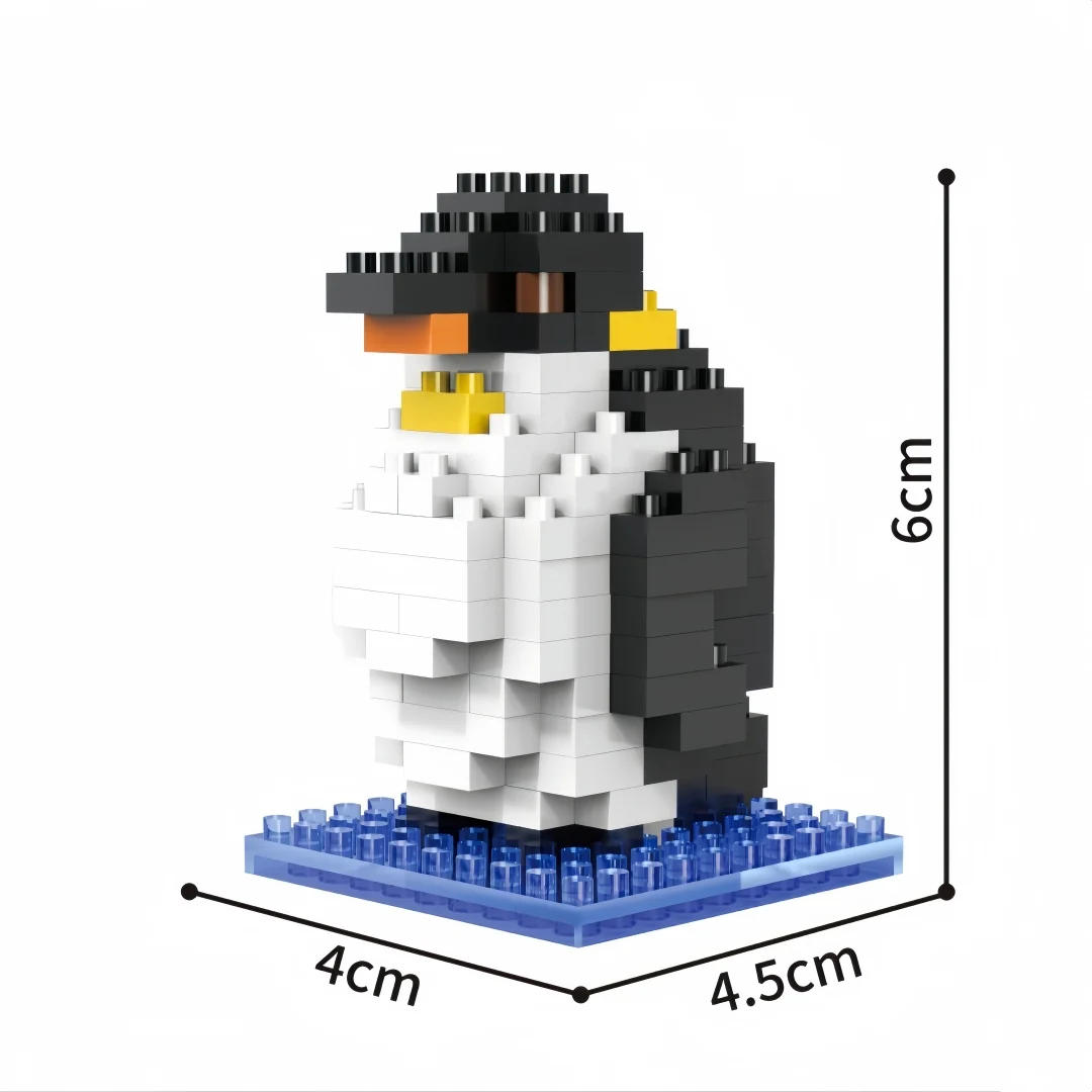 KNEW BUILT DIY Tier-Zoo Papagei Eule Mikro-Mini-Bausteine Spielzeug - Lehrreiches Puzzle-Spiel, Weihnachtsdekoration & Geschenk für Kinder/Erwachsene – Detail 7