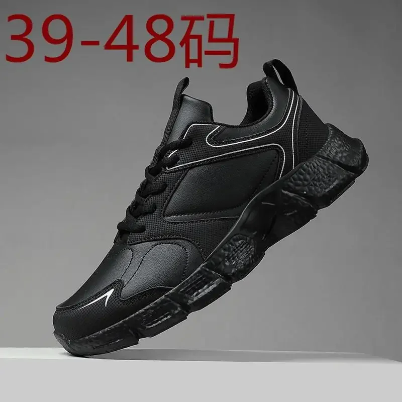 

Мужская обувь, осенне-зимняя обувь на платформе для спиннинга, мужские черные повседневные спортивные ботинки на шнуровке без шнурков